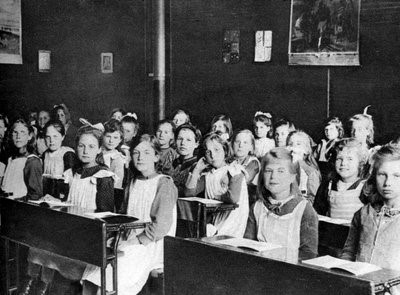 Barnardo’s girls attending school (IMAGE CREDIT).