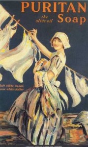 Puritan, washing powder advertisement 1910.