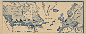 Map of Canada 1900's