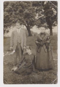 Fig.1 George Albert Westall (Left) Lillian Rose Mara/Westall (Middle) and Unknown Family Member (Right) 