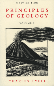 Lyell's Principles of Geology is one specific book that George mentions owning.