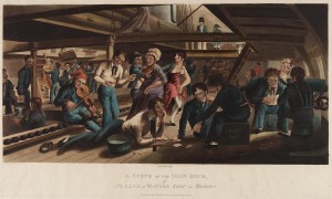A Scene on the Main Deck, 1824. The Mariners' Museum