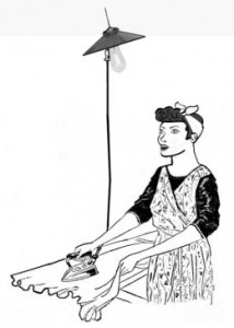 Illustration of house wife