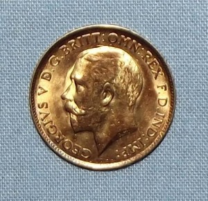 Figure 2, A Golden Sovereign from World War 1