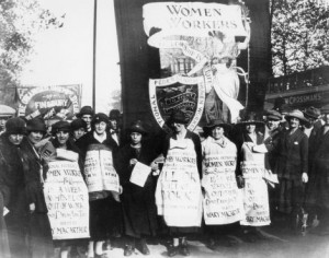 Women campaigning against the Unemployment Insurance Act in 1920 TUC Collections, London Metropolitan University